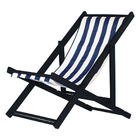 Kit 3 Espreguiçadeiras Preguiçosa Dobrável Sem Braço Black Em