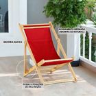 Kit 3 Espreguiçadeiras Preguiçosa Dobrável Sem Braço Natural