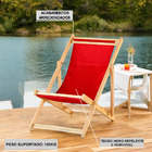 Kit 3 Espreguiçadeiras Preguiçosa Dobrável Sem Braço Natural