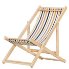 Kit 3 Espreguiçadeiras Preguiçosa Dobrável Sem Braço Natural