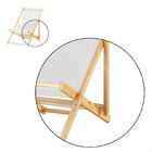 Kit 3 Espreguiçadeiras Preguiçosa Dobrável Sem Braço Natural