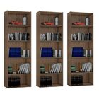 Kit 3 Estante Para Livros 4 Prateleiras Luiza Castanho