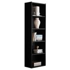 Kit 3 Estante Para Livros 4 Prateleiras Luiza Preto