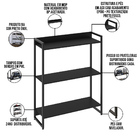 Kit 3 Estantes Multiuso Escritório Industrial 3 Prateleiras A