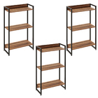 Kit 3 Estantes Multiuso Escritório Industrial 3 Prateleiras A