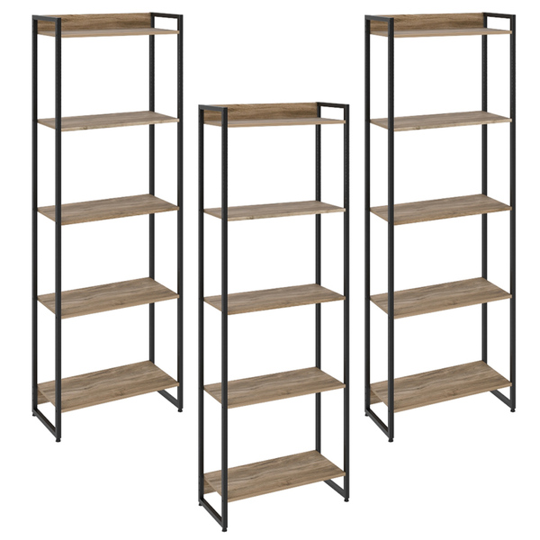 Kit 3 Estantes Multiuso Escritório Industrial 5 Prateleiras A