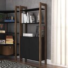 Kit 3 Estantes Para Livros 4 Portas Biblioteca Az Premium Esp