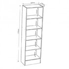 Kit 3 Estantes Para Livros 5 Prateleiras 177cmx156cm Charge E