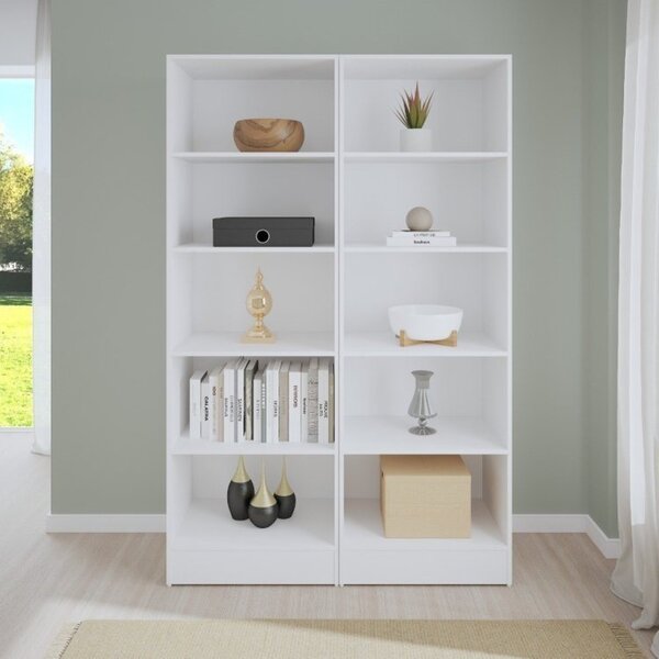 Kit 3 Estantes Para Livros 5 Prateleiras 177cmx156cm Charge E