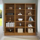 Kit 3 Estantes Para Livros 5 Prateleiras 177cmx156cm Charge E