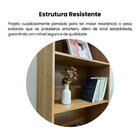 Kit 3 Estantes Para Livros Com 5 Prateleiras 180cmx60cm Cinam