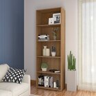 Kit 3 Estantes Para Livros Com 5 Prateleiras 180cmx60cm Cinam