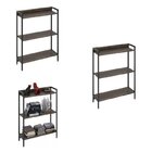 Kit 3 Estantes Para Livros Industrial 3 Prateleiras 104cmx240