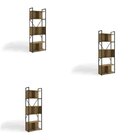 Kit 3 Estantes Para Livros Industrial 7 Prateleiras 200cmx216