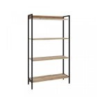 Kit 3 Estantes Para Livros Industrial Aço 4 Prateleiras 146cm