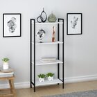 Kit 3 Estantes Para Livros Industrial Aço 4 Prateleiras 146cm