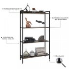 Kit 3 Estantes Para Livros Industrial Aço 4 Prateleiras 146cm