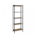 Kit 3 Estantes Para Livros Industrial Aço 5 Prateleiras 187cm