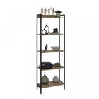 Kit 3 Estantes Para Livros Industrial Aço 5 Prateleiras 187cm