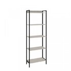 Kit 3 Estantes Para Livros Industrial Aço 5 Prateleiras 187cm