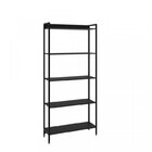 Kit 3 Estantes Para Livros Industrial Aço 5 Prateleiras 187cm