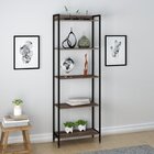 Kit 3 Estantes Para Livros Industrial Aço 5 Prateleiras 187cm