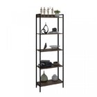 Kit 3 Estantes Para Livros Industrial Aço 5 Prateleiras 187cm