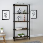 Kit 3 Estantes Para Livros Industrial Aço 5 Prateleiras 187cm