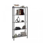 Kit 3 Estantes Para Livros Industrial Aço 5 Prateleiras 187cm