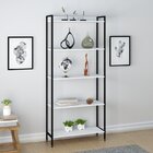 Kit 3 Estantes Para Livros Industrial Aço 5 Prateleiras 187cm