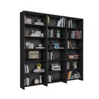 Kit 3 Estantes Para Livros Lv200 Preto