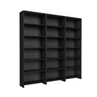 Kit 3 Estantes Para Livros Lv200 Preto