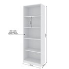 Kit 3 Estantes Para Livros Multiuso 5 Nichos 175cmx156cm Mont
