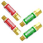 Kit - 3 Extensões Glp (2, 6 E 9) + 4 Válvula Corta Chama Para