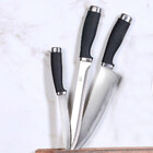 Kit 3 Facas Em Aço Inox Com Cabo Em Plástico Sortido Bene Casa