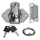 Kit 3 Fechaduras Para Móveis Cano Curto 22mm X D17 2 Chaves