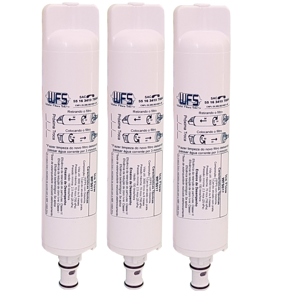 Kit 3 Filtro Refil Compatível Purificador Consul Bem Estar E