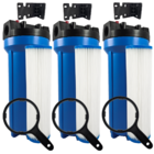 Kit 3 Filtros Água Poço Caipira Nascente Cisterna 1800 L/h Az