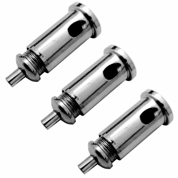 Kit/3 Fixador De Teto Em Aço Niquelado Sem Ajuste Com Rosca M