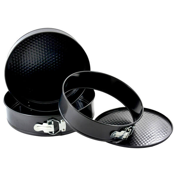 Kit 3 Formas Antiaderentes Com Fundo Removível 24, 26 E 28cm