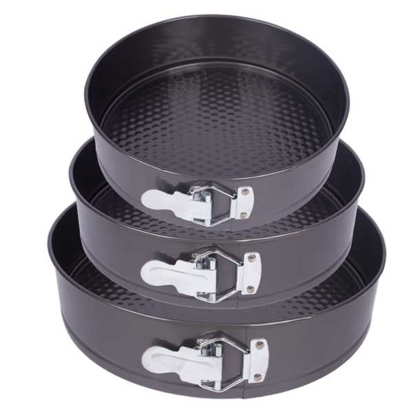 Kit 3 Formas Bolo Fundo Removível Antiaderente Confeitaria Ci