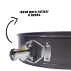 Kit 3 Formas Bolo Fundo Removível Antiaderente Confeitaria Ci