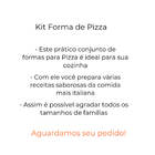 Kit 3 Formas De Pizza Alumínio Broto 25 Cm Uso Profissional