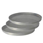 Kit 3 Formas De Pizza Alumínio Grande 35 Cm Uso Profissional