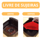 Kit 3 Formas Para Air Frye De Silicone Premium Reutilizavel