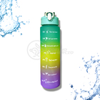 Kit 3 Garrafas De Água Motivacionais Squeeze Tie Dye 2 Litros