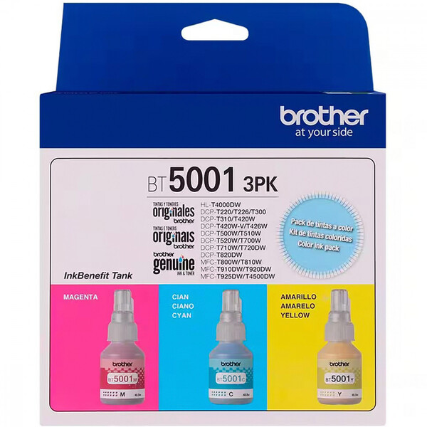 Kit 3 Garrafas De Tintas Ciano, Magenta, E Amarelo Para Broth