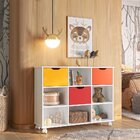 Kit 3 Gavetas Organizadoras  Amarelo, Laranja E Vermelho