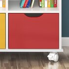 Kit 3 Gavetas Organizadoras  Amarelo, Laranja E Vermelho