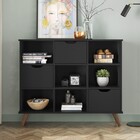 Kit 3 Gavetas Para Nicho Organizador Qmovi Preto Fosco